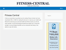 Tablet Screenshot of fitness-central.co.uk